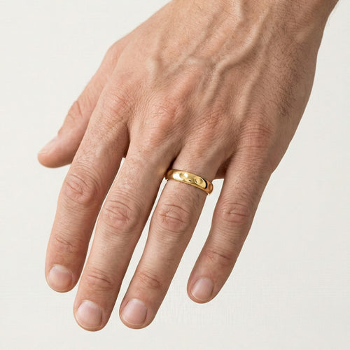 Alliances en or jaune poli brillant