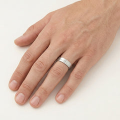 Elegantní snubní prsteny z bílého zlata na věčnost