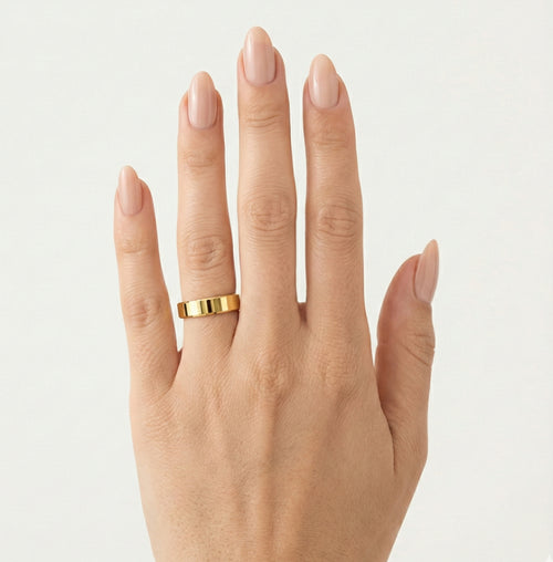 Schlichter Gelbgold-Trauring