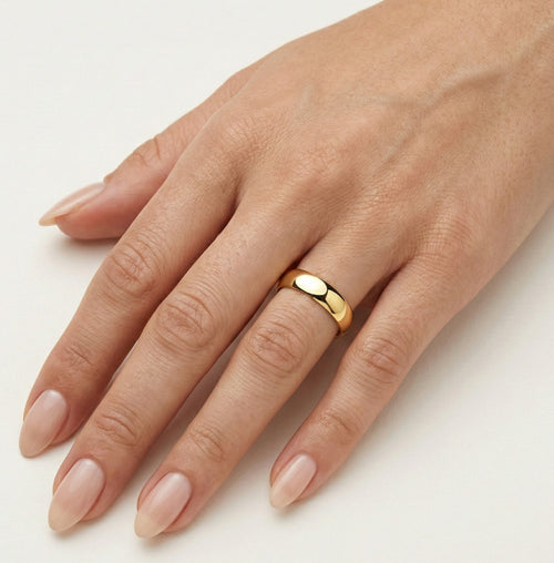 Klassische 6 mm breite Trauringe aus Gelbgold