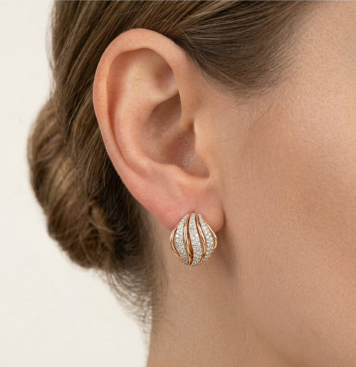 Fantasy diamond earrings