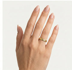 Bague de mariage unique en or jaune