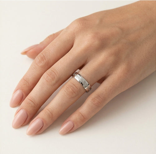 Bague de mariage au style motif grec