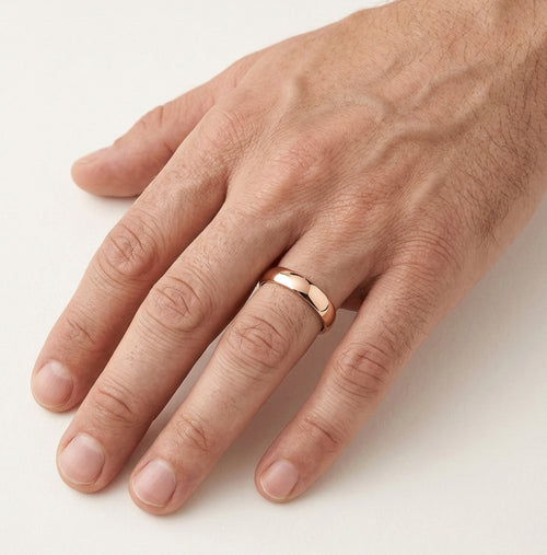 Klasické snubní prsteny z růžového zlata