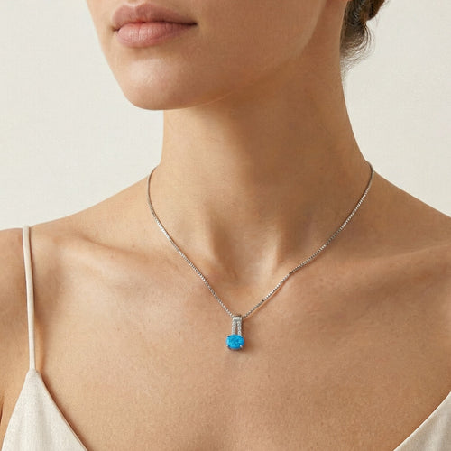 Symmetrisches Blauopal-Pendant