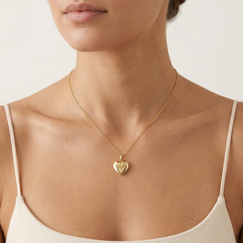 Colgante de corazón liso