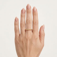 Bague effervescente en or rose