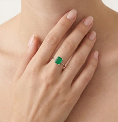 Smaragd-Jade-Ring