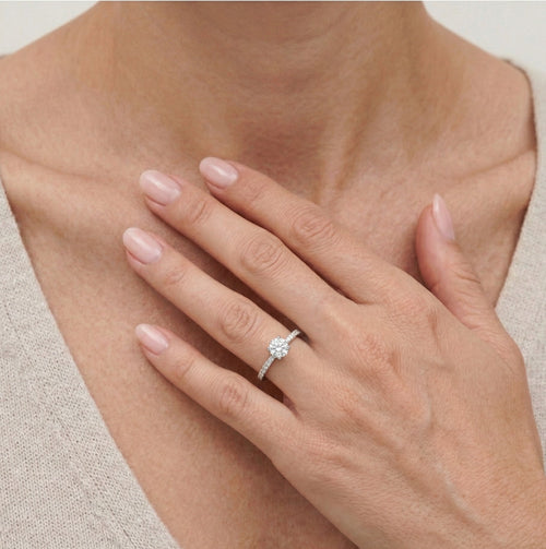 Sechskrappiger Silberring