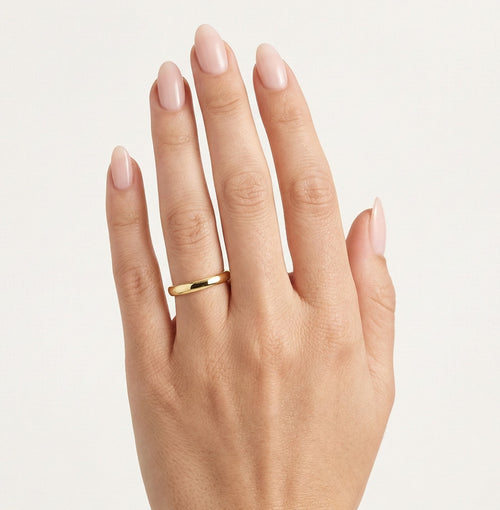 Glatter Gelbgold-Ehering