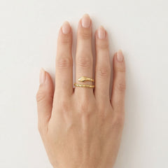 Bague serpent en or serpentine