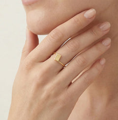 Gelbgold-Volt-Ring