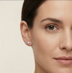 Pendientes de bola con ópalo