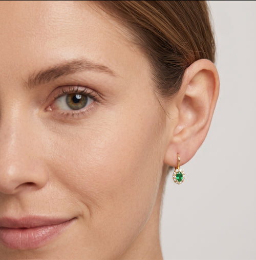 Smaragdové náušnice