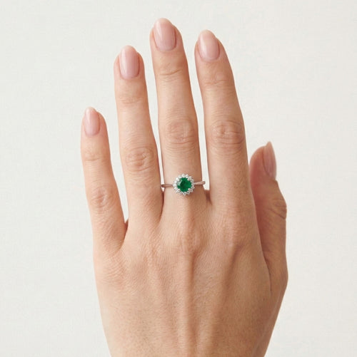 Runder Jade-Ring