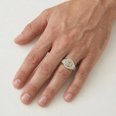 Ring mit Anker und Schiffsrad