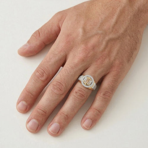 Ring mit Anker und Schiffsrad