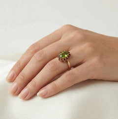 Royal radiance handcrafted gold ring