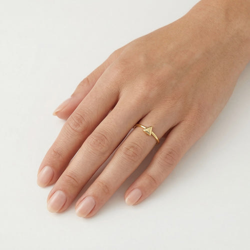 Gold Dreieck-Ring