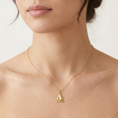 Goldanhänger Segelboot