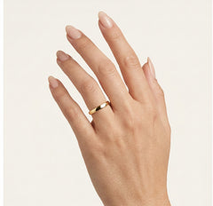 Bague de mariage intemporelle en or jaune