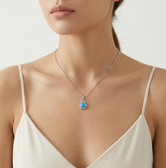 Star blue opal pendant