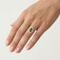 Majestic oval moldavite delight