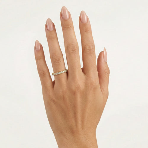 Bague en or avec zircon cubique fin