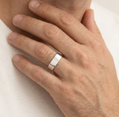 Nadčasový stříbrný tradiční prsten