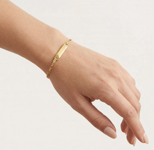 Kettenarmband mit matter Platte