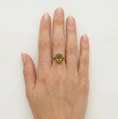 Royal radiance handcrafted gold ring