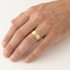 Massive Gelbgold-Eheringe