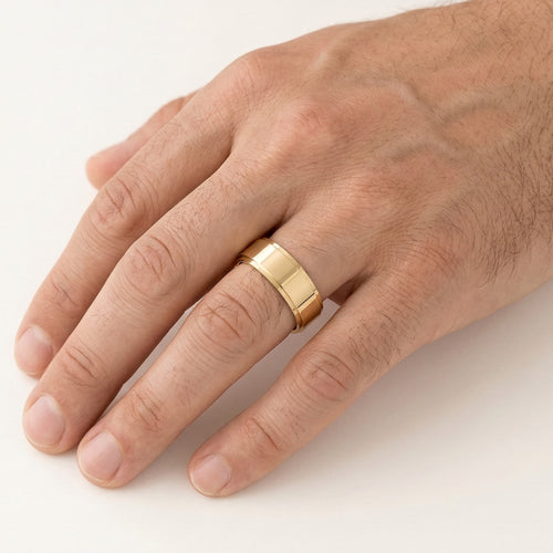 Massive Gelbgold-Eheringe