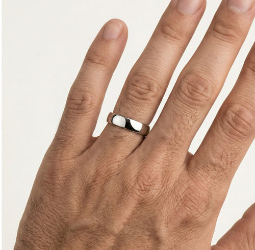 Anillos de boda de oro blanco de 3 mm de ancho, atemporales