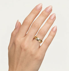 Bague de mariage en or jaune avec choix de pierres