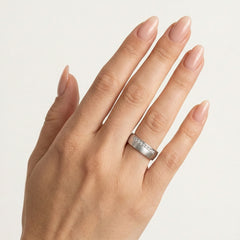 Unikátní snubní prsteny z bílého zlata