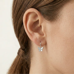 Pendientes colgantes de mariposa