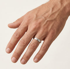 Bague de mariage éternité en or blanc