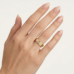 Design de bague de mariage en or jaune