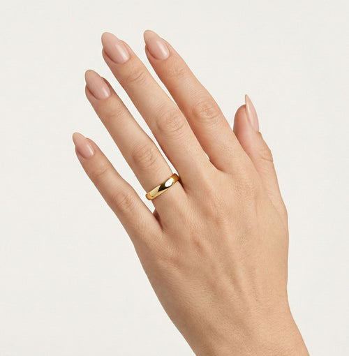 Breiter Ehering aus Gelbgold