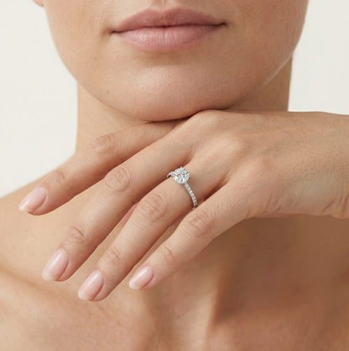 Bague en argent avec zirconium cubique