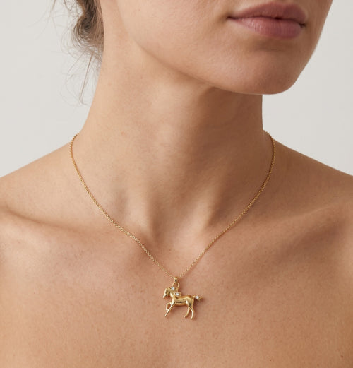 Wunderschöner Anhänger eines galoppierenden Pferdes