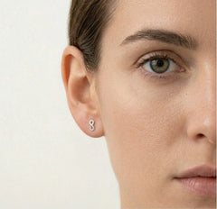 Stříbrné náušnice nekonečno