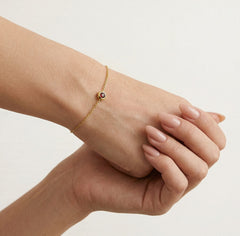 Bracelet chaîne élégant en grenat