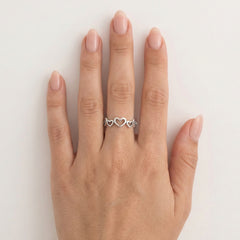 Infinity heart ring