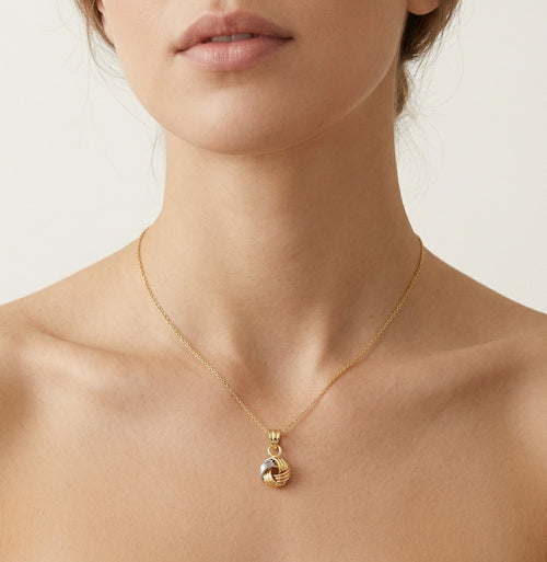 Trojbarevný zlatý přívěšek