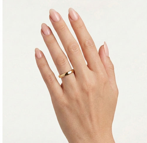 Bague de mariage classique en or jaune