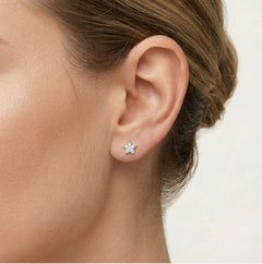 Stříbrné náušnice s hvězdičkami