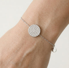 Round pave bracelet