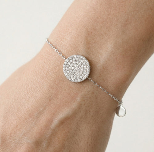 Round pave bracelet